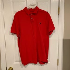 American Eagle Red Polo Shirt